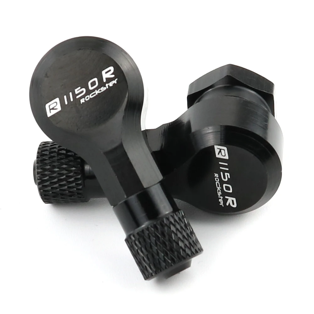 

Motorcycle Front and Rear CNC Wheel Tubeless Tire Valve Stems 90 Degree 11.3mm For BMW R1150R Rockster Aluminum alloy Valves