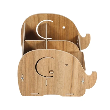 

New DIY Wooden Makeup Cosmetic Organizer Storage Box Holder for Jewelry Pen Office Supplies Desktop Shortage Organizer Container