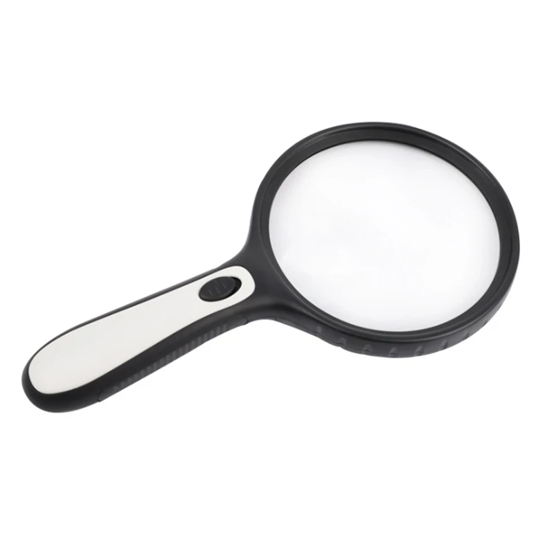 2.5X 130mm Big Optical Lens Handheld Magnifier Reading Newspaper Plastic  Soft Handle Magnifying Glass Loupe - AliExpress