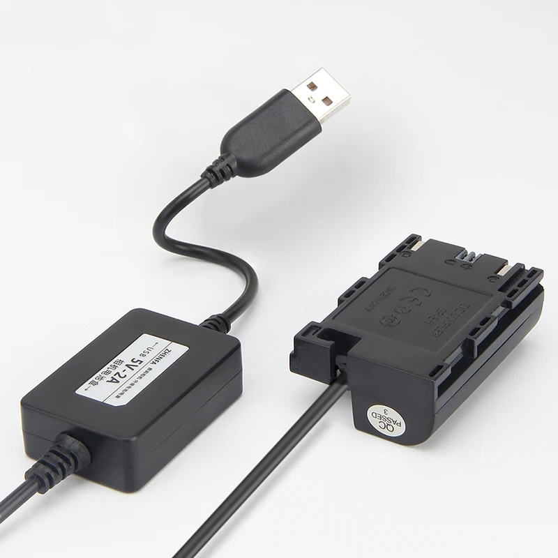 Fonte de Alimentação Adaptador de Alimentação para Canon Bateria Dr-e6 Eos 5d2 5d3 6d 60d 70d 80d 5v Usb Lp-e6 Ack-e6 - Image 6