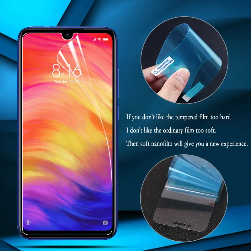 

Nano Explosion-proof Film For Xiaomi Redmi Note 7 65 Pro Screen Protector for Xiaomi Redmi 7A 7 6A 6 5A 5 4 Film (Not Glass)