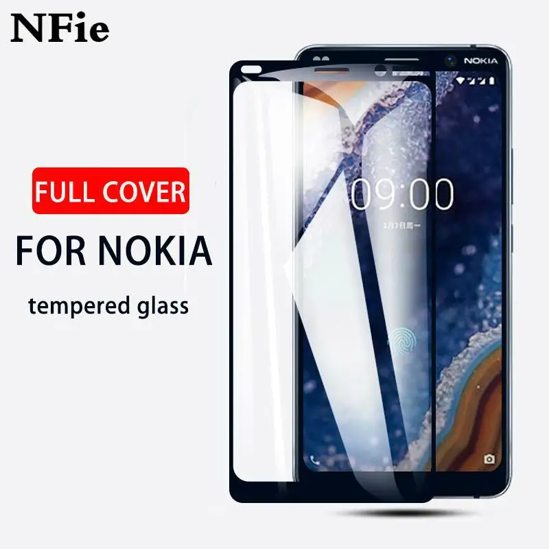 HD прозрачность 9H пленка для Nokia 7 2 6 4 3 закаленное стекло 5 8X3X5 1 Plus защита экрана