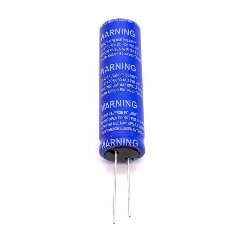 Super Farad Capacitor 2.7V 100F 18*60mm High Frequency Low ESR 2.7V100F Super Capacitor for Car Stereo Speaker Battery