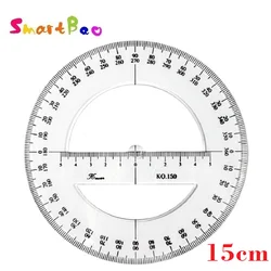 360 Degree Protractor Double Scale Value Diameter 15cm Ruler Rule Circles,  KQ150