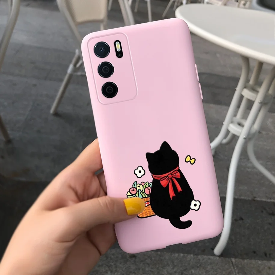 Love Heart Case For OPPO A16 Cover OPPOA16S Phone Case Shockproof Silicone Bumper For OPPO A16 CPH2269 A 16 S Back Cover Housing oppo phone cover Cases For OPPO