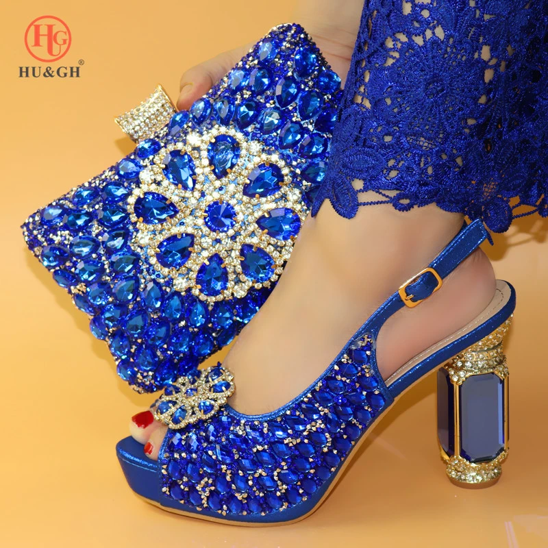 Royal blue shoes and bag to match Outlet