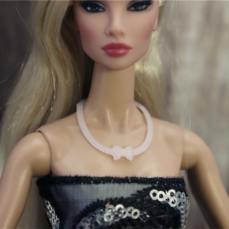 Оригинальное ожерелье для солнцезащитных очков Барби 1/6 bjd кукла Пояс Принцесса Мода одеваются аксессуары кукольный домик GiftToys для девочек - Цвет: 1 piece necklace H