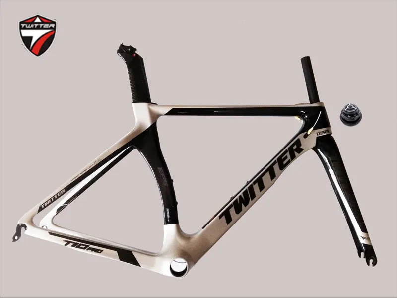 Road Bike Carbon Frame, Twitter T10pro Cutting, 700C Caliper Brake