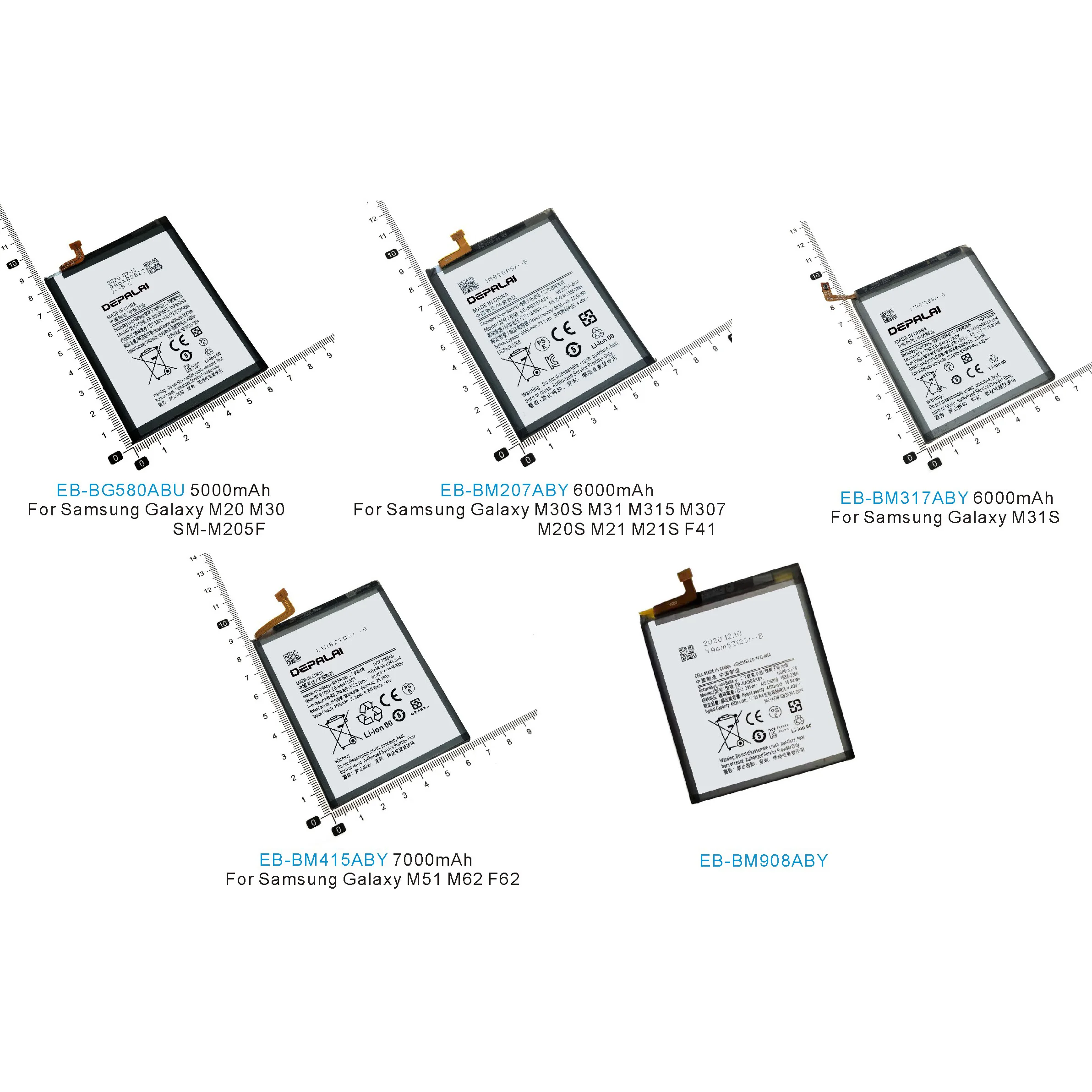 EB BG580ABU EB BM207ABY EB BM317ABY EB BM415ABY EB BM908ABY battery For