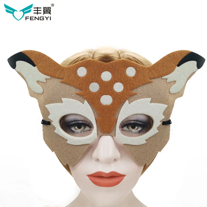 Christmas Holiday Ball Party Half Face Deer Mask Men And Women Children Adults Decorations Mask Accessories Mg27