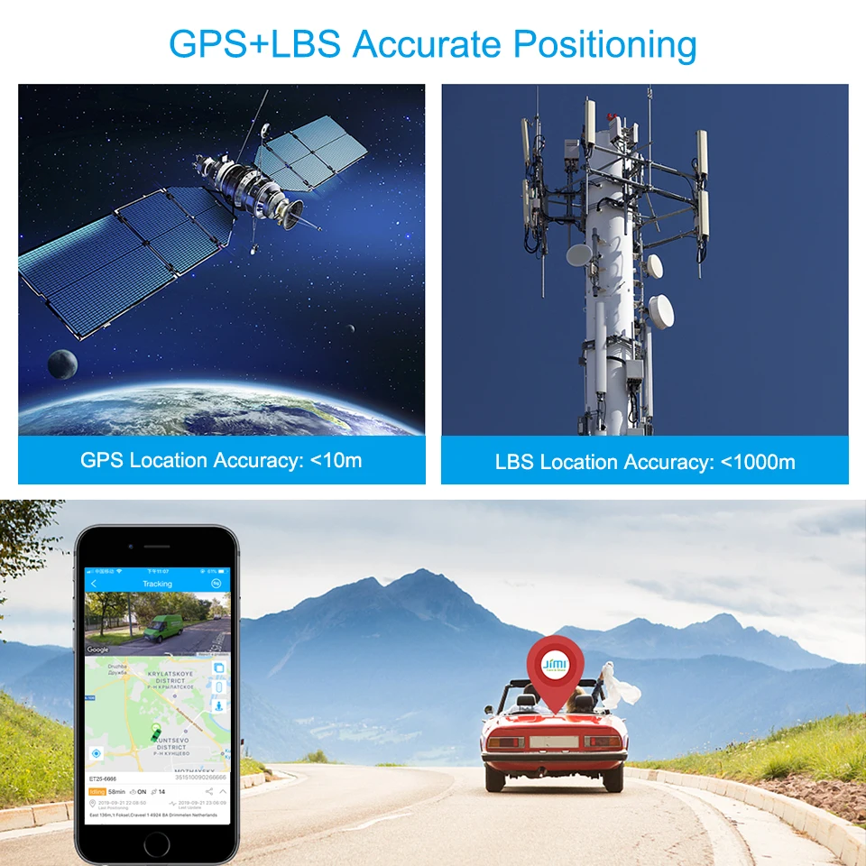 Concox новейший мини ET25 Автомобильный gps трекер локатор с приложением