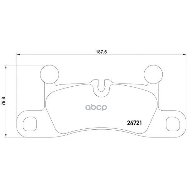 Колодки Тормозные Дисковые Porsche: Cayenne 10- Vw: Touareg 10- Brembo арт. P65027