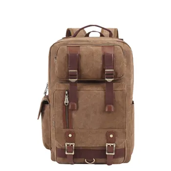 

Aijolen England Style Men and Women Shoulder Bag Large Capacity Bag Canvas Travel Bag Man Business Computer Bag Backpack Kaukko