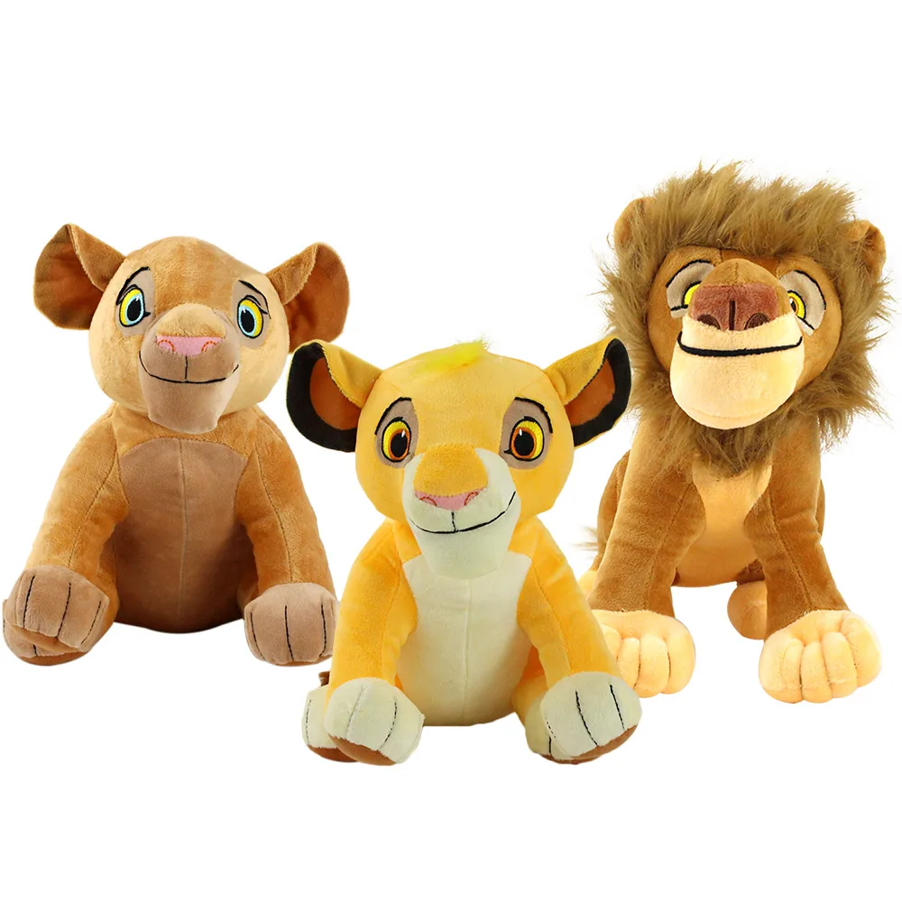27-29 см 3 стиля милые Simba Король Лев Плюшевые игрушки Simba мягкие животные куклы на день рождения Рождественский подарок - Цвет: 3pcs