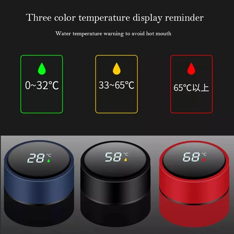 Coffee Thermos With Temperature Indicator 500ml KDBazar