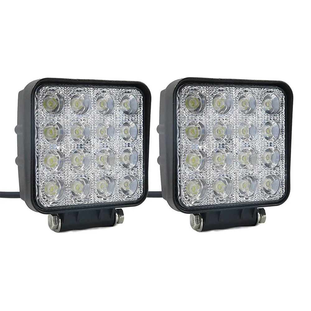 птф led w2157. противотуманные фары 24v. диодная фара рабочего света kb-18w flood 4 диода (2 ряда) / 20. противотуманные фары 24v. противотуманки 24v для грузовиков.