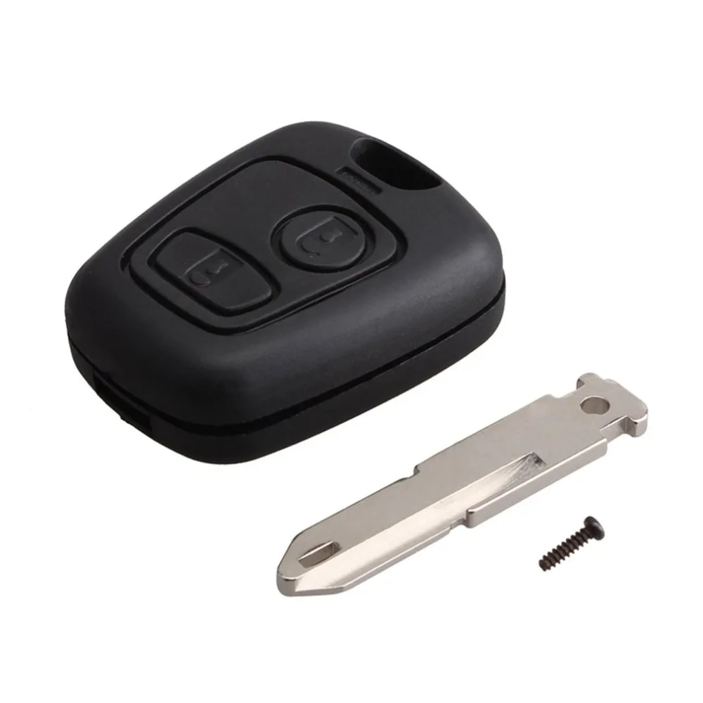 2 кнопки дистанционного управления автомобильный ключ лезвие дистанционного ключа брелок управления Лер для PEUGEOT 206 433 МГц с PCF7961 чипом транспондера