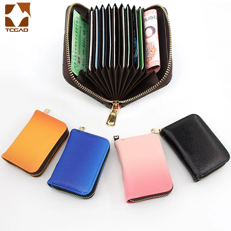 

ID Credit Card Holder Leather Women Men Bank Purse for Cards Wallet for Credit Card Case Women's Cardholder 2019 Leather New