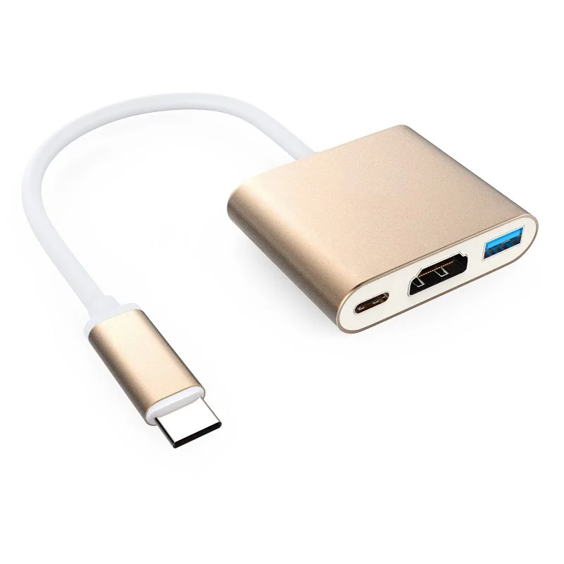 Type C-HDMI USB 3.0 Ранкман Тип C USB C к HDMI 4 к тип-c USB-C USB 3,0 конвертер концентратор адаптер для Macbook Chromebook samsung S8 9 10 huawei P20 30 - Цвет: Type C-HDMI USB 3.0