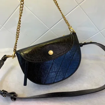 

2019 Autumn New Style Women's Bag Solid Color Dumpling Steam Chain