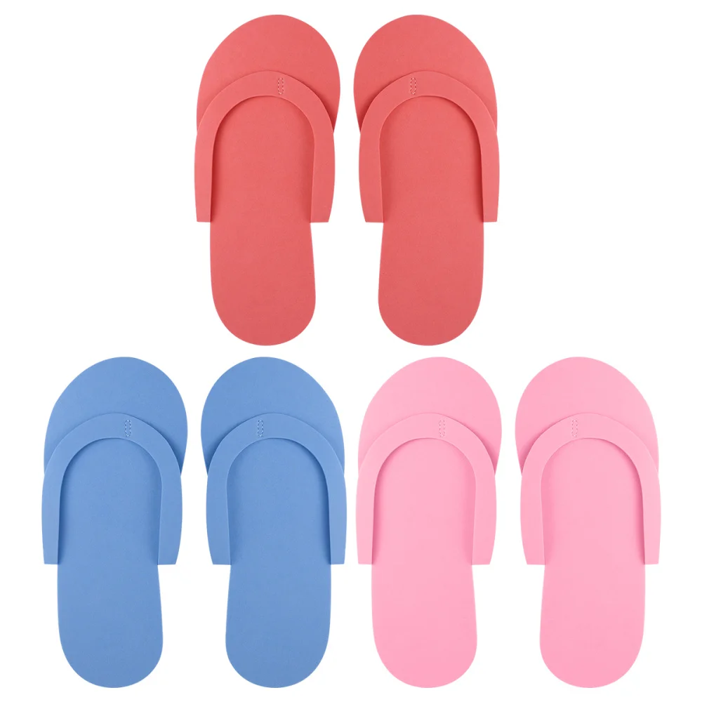 цена 36 Pairs Disposable Foam Slippers High Quality Foam Pedicure Slipppers For Salon Spa Pedicure (Random Color)