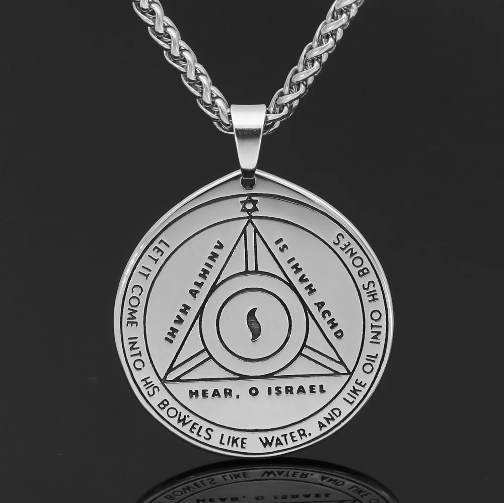 Талисман Пентакль Соломона Wiccan языческая герметичная ожерелье с подвеской