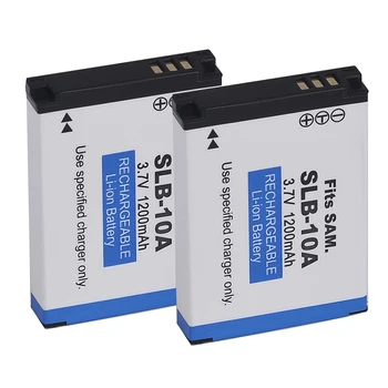 

2x For Samsung SLB-10A Battery WB150F WB280F WB201F WB2100 WB800F EX2F