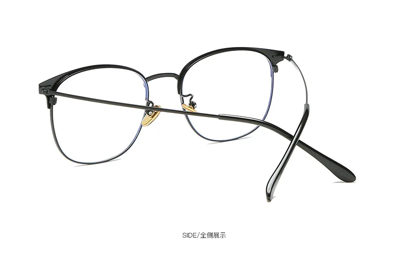 Classic ultra light TR90 square new blue glasses unisex computer glasses casual retro fashion wild flat blue light glasses
