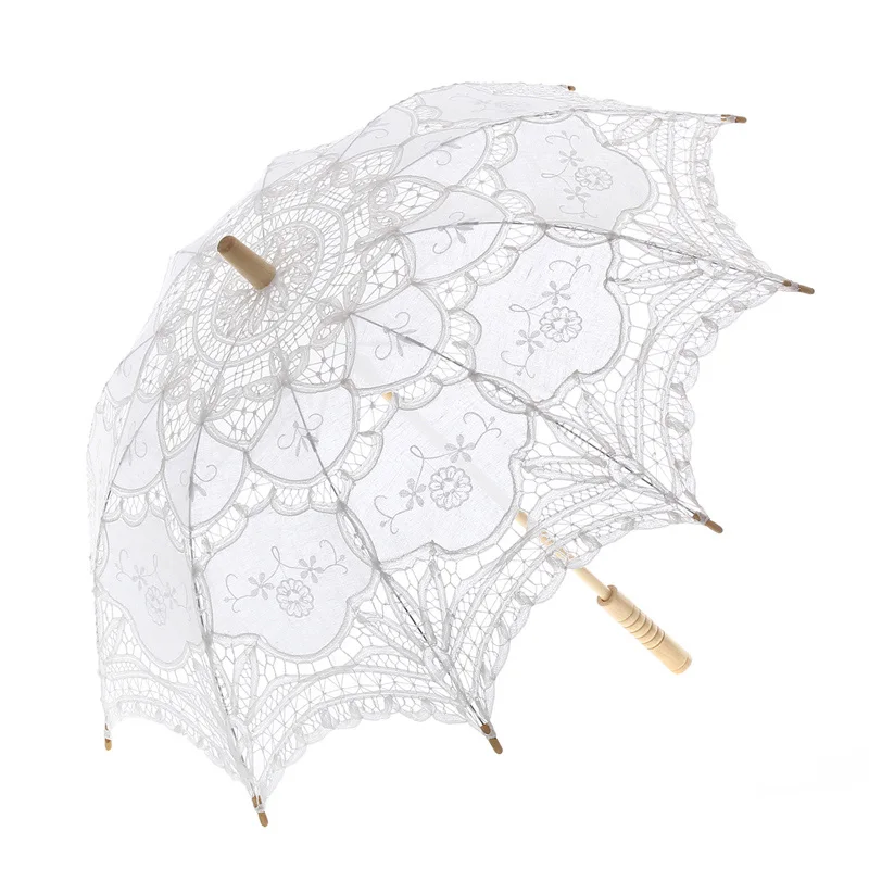 Excellent Party Gifts Bridal Wedding Favors Battenburg Lace Parasol Mother's Day Gifts Lace Umbrella