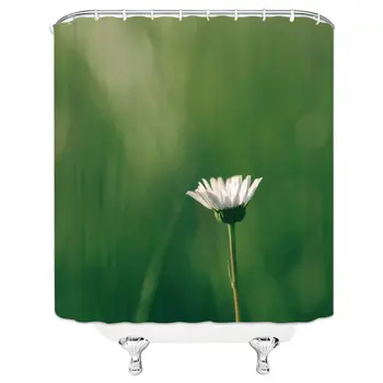 

Shower Curtain Bath Curtain Bathroom Supplies Flowers landscape Print Blackout Curtains Waterproof Mildew-proof Bathroom Curtain