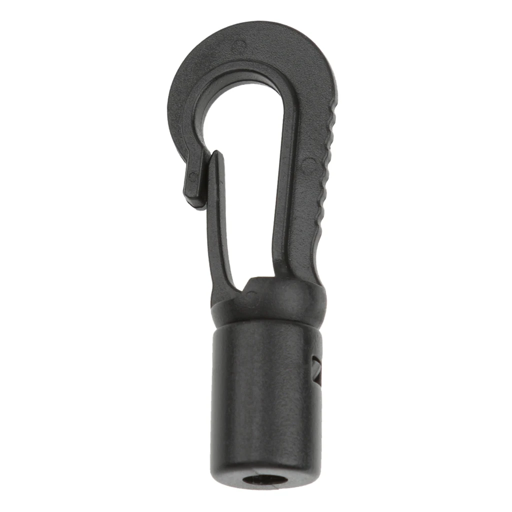 10 Pieces Kayak Lashing Hooks Plastic Bungee Hook Replacement End Snap Hooks Clip