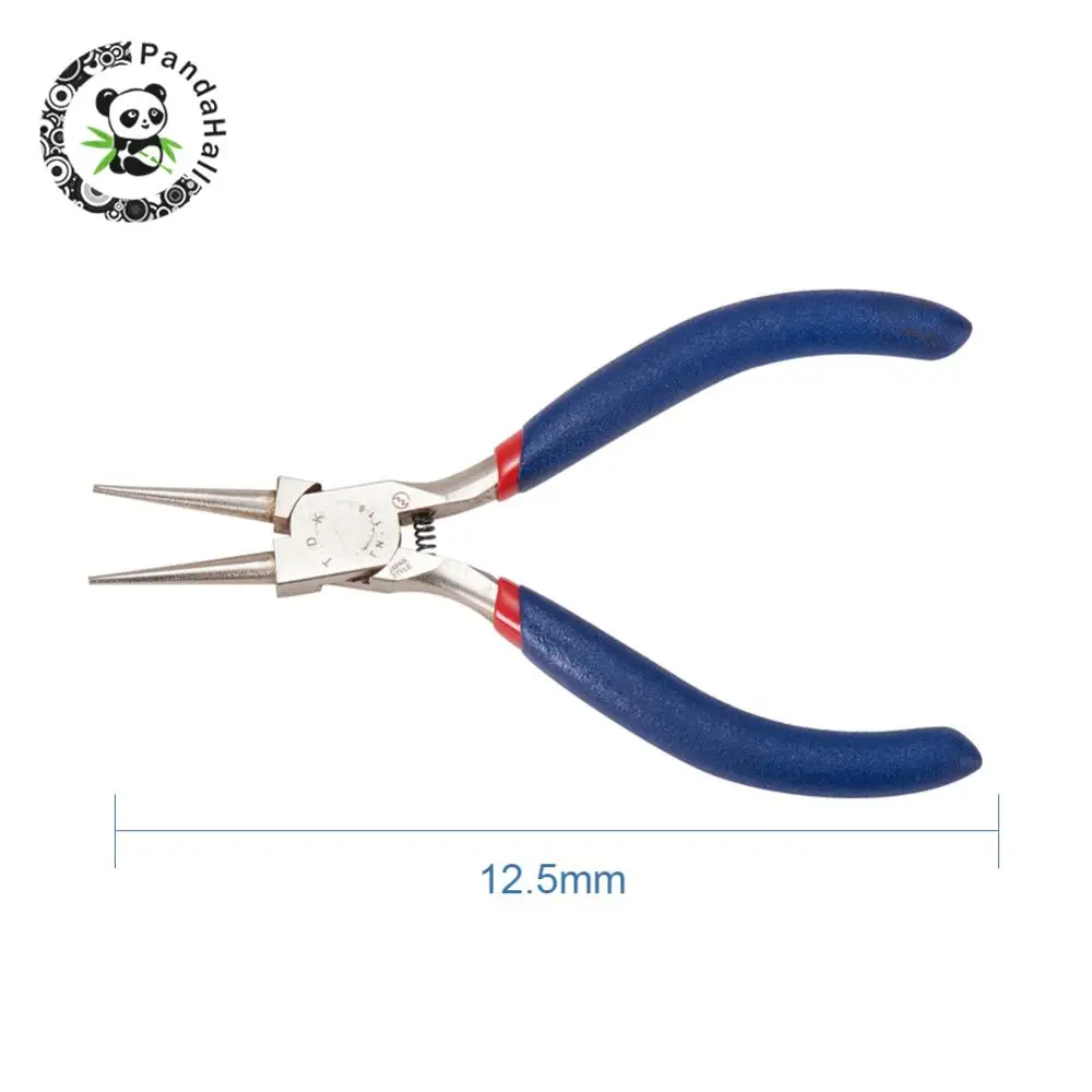 Round Nose Plier Ювелирные плоскогубцы, набор, боковая резка, круглый нос, изогнутый нос, длинная цепочка, плоскогубцы Ferronickel, закаленная углеродом сталь для изготовления ювелирных изделий - Цвет: Round Nose Plier