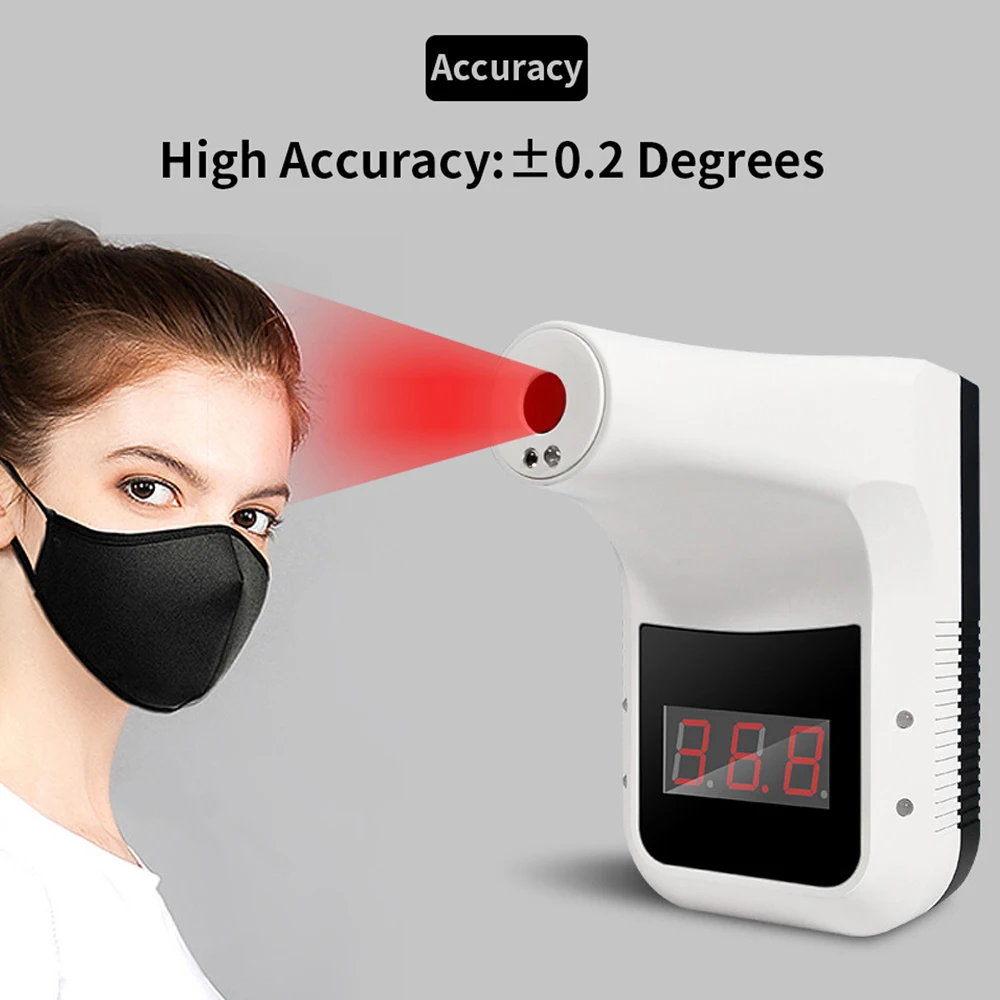 K3 Handsfree LCD дисплей Бесконтактный Лоб тела Инфракрасный умный термометр в наличии