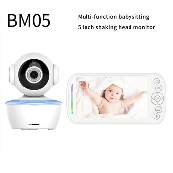 

5.0inch Wireless Video Color Baby Monitor with o Talk Night Vision Surveillance Security Camera Babysitter EU Plug