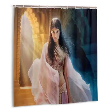 

Gemma Arterton Shower Curtain with Hooks bathroom Waterproof Polyester Fabric