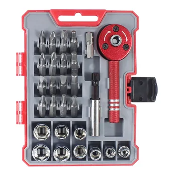 

28pcs Screwdriver Set Bicycle Car Non Slip Maintenance Batch Head Tool Kits Screwdriver Set