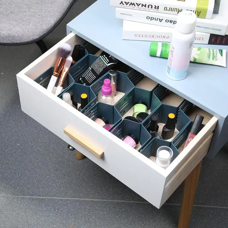12 Holes Adjustable Nail Polish Organizer Holder Honeycomb Drawer