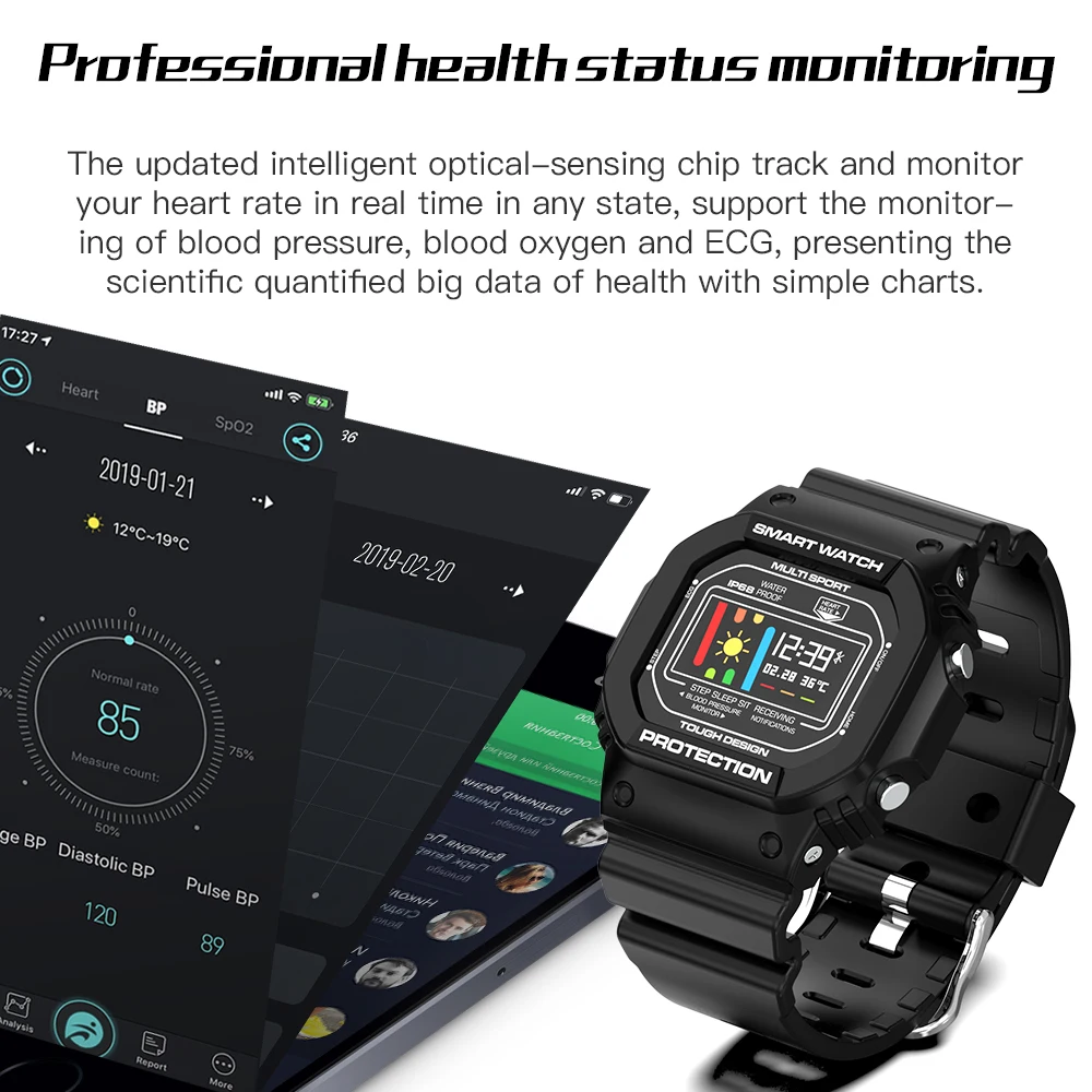 ESEED X12 ECG PPG smart watch men IP68 Waterproof smart band Heart Rate weather smartwatch women for Android IOS ESEED X12 ECG PPG smart watch men IP68 Waterproof smart band Heart Rate weather smartwatch women for Android IOS