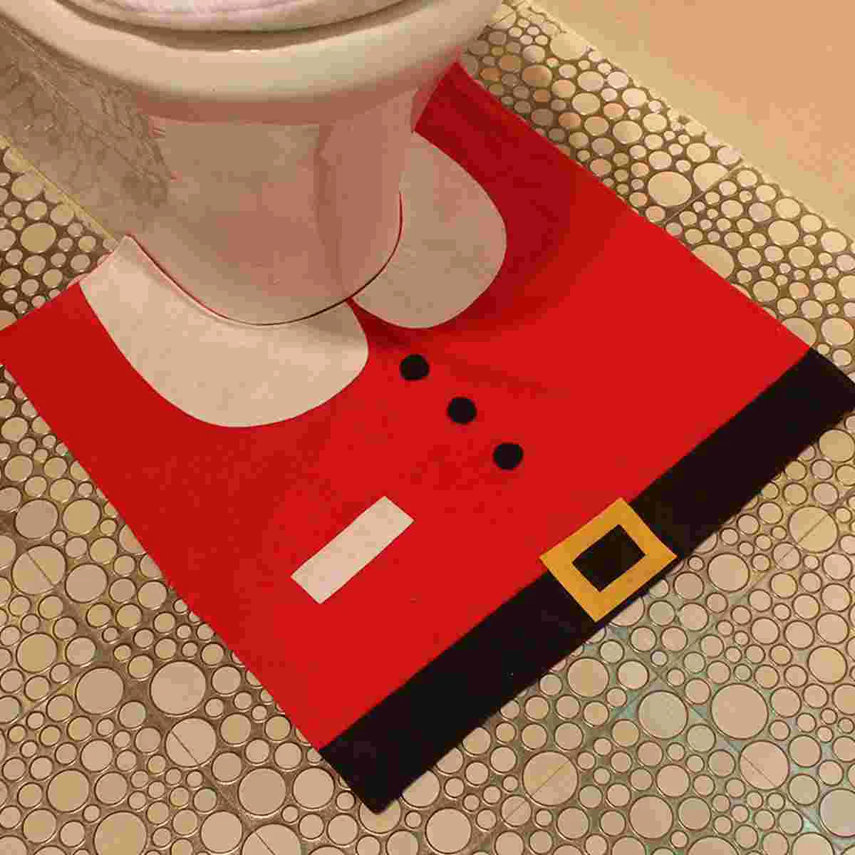 1 Set of Christmas Toilet Cover Decorative Bathroom for | Дом и сад