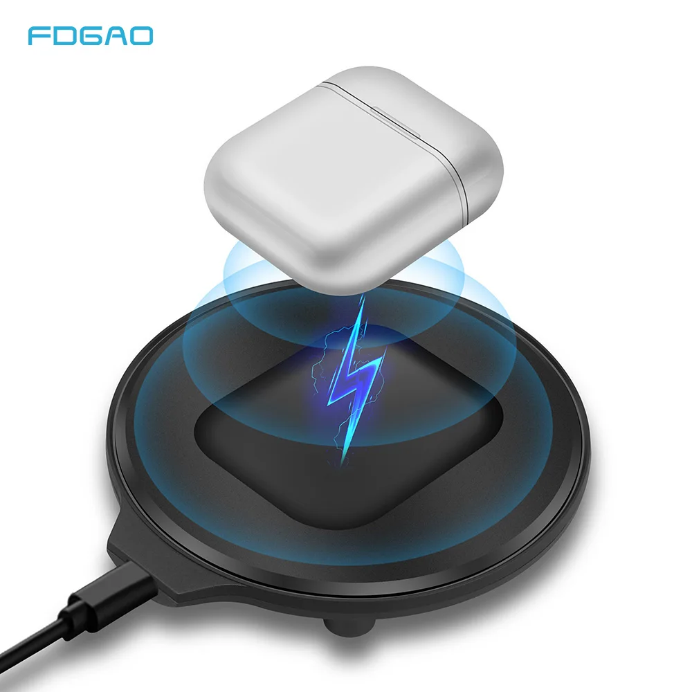 Беспроводная зарядная станция FDGAO для Apple Airpods 2 Bluetooth гарнитура беспроводное