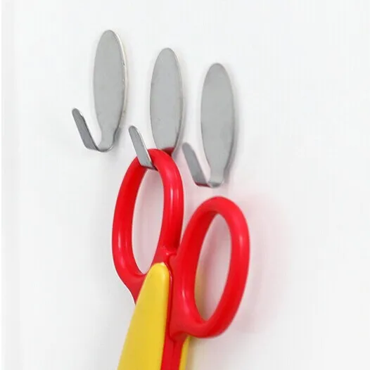 

Multi-Purpose Adhesive Stainless Steel Strong Small Adhesive Hook Small Hook Sub-Oval Small Hook 6 PCs 30G