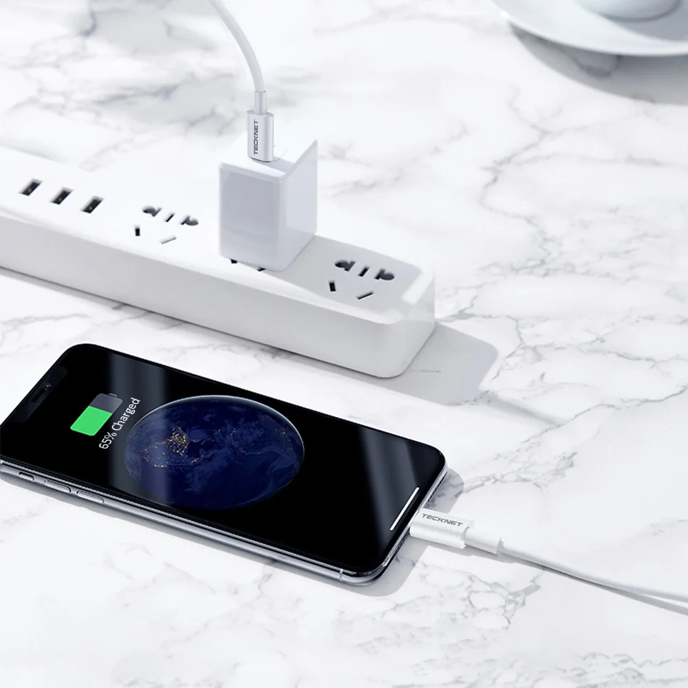 TeckNet 1 м usb type-C кабель для зарядки и передачи данных Lightning для iPhone Pro11 XS XR X 8Plus Быстрая зарядка USB C кабели для Macbook