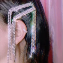 Роскошная Свадебная Длинная кисточка из горного хрусталя заколки для волос для женщин хрустальные заколки для волос корейские аксессуары для волос ювелирные изделия