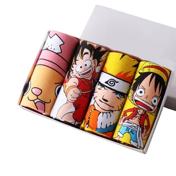 

partij Dragon Ball Ondergoed Mannen Katoen Naruto Boxers Cartoon Ironman Slipje Mannelijke Ademend Star Wars Heren Onderbroek
