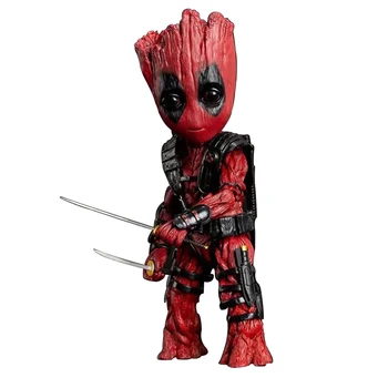 

26cm disney marvel Deadpool Groot Guardians of the Galaxy action figure model Figurine toys for children