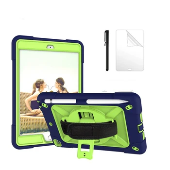 

Case For IPAD Mini 1 Mini 2 Mini 3 Safe Armor Shockproof Heavy Duty Silicone Hard Case + Film