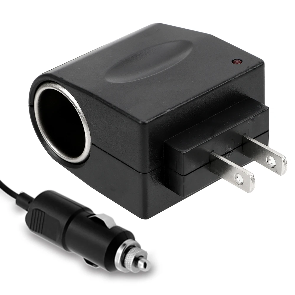 YOSOLO AC 220V To DC 12V EU US Plug Converter Car Cigarette Lighter Adapter Auto Accessories