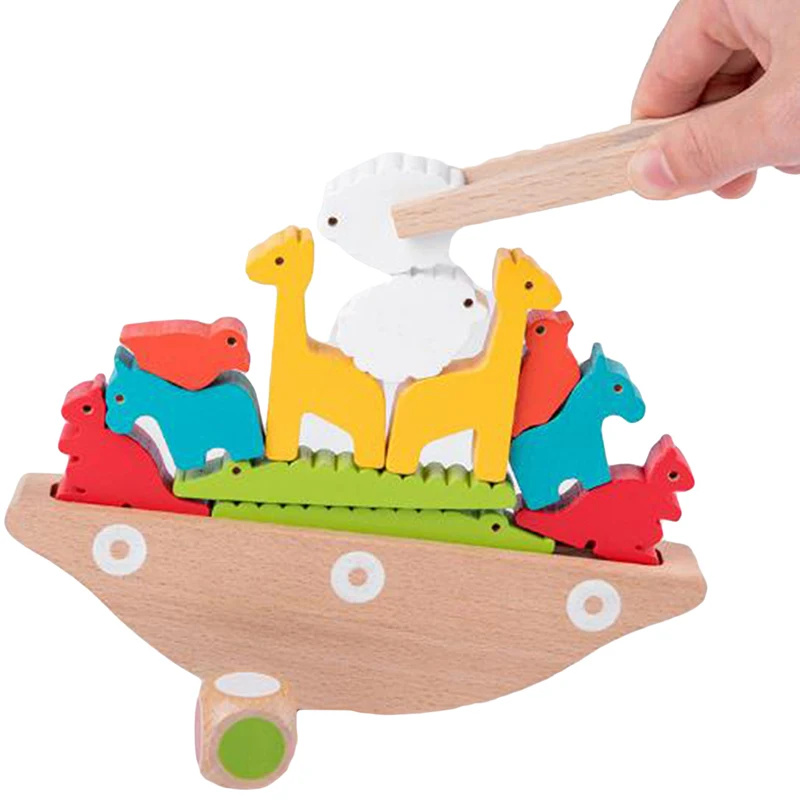  Boat Balancing Frame Baby Early Learning Toy Montessori Teaching Aids Animal Balance Colorful Early - 4000056870620