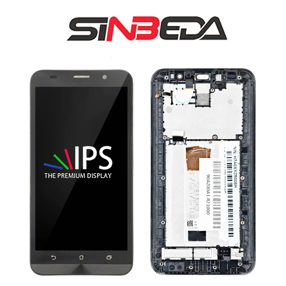 

Original 5.5"LCD For ASUS Zenfone 2 ZE551ML LCD Touch Screen Digitizer Assembly With Frame For ASUS ZE551ML Z00AD LCD Replacemen