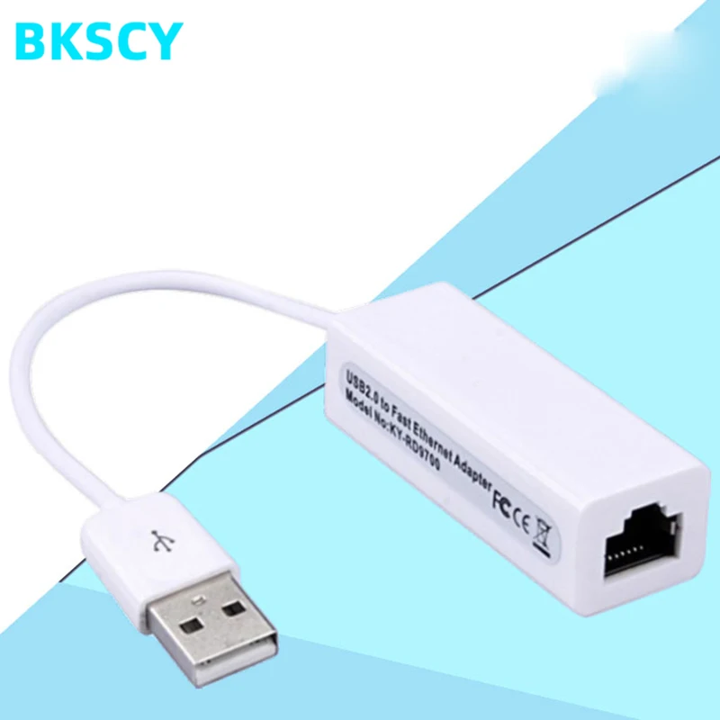Bkscy Внешняя USB Проводная сетевая карта адаптер к Ethernet RJ45 Lan для Windows 7/8/10/XP RD9700 Win
